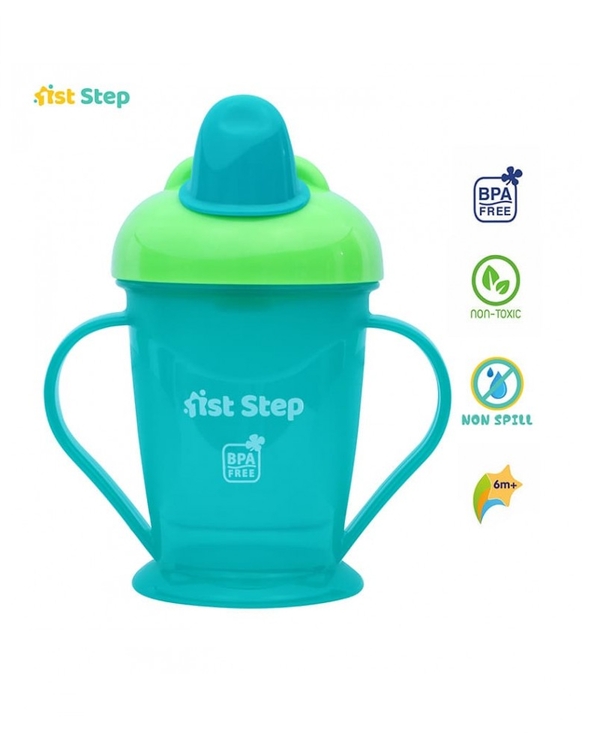 1st Step BPA Free Spout Sipper Cup With Twin Handles - Blue