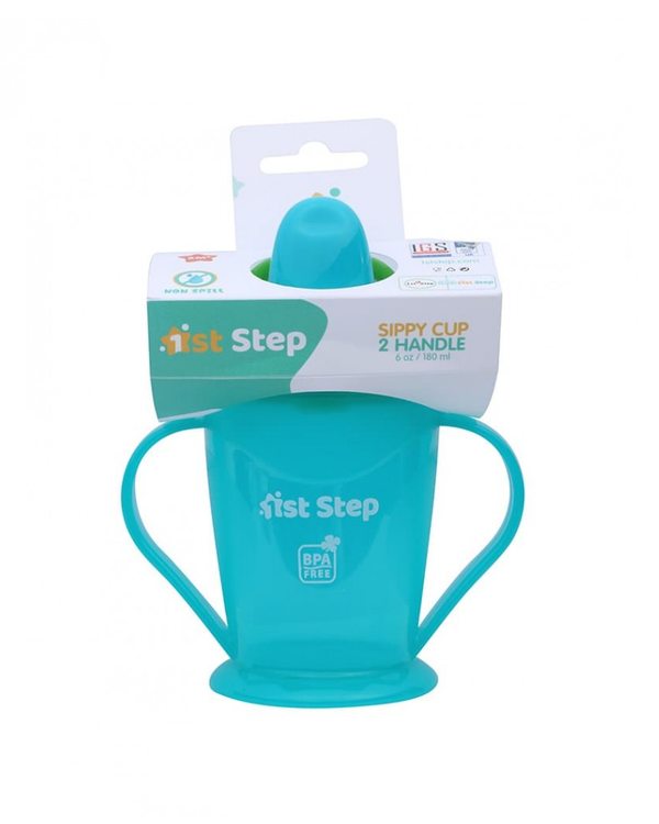 1st Step BPA Free Spout Sipper Cup With Twin Handles - Blue