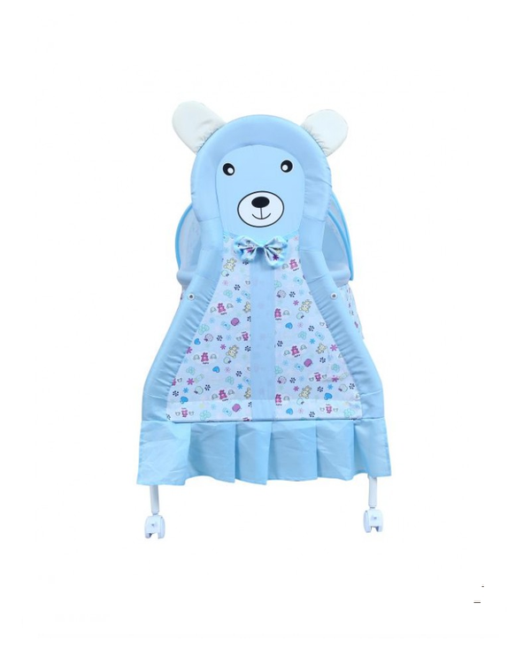 1st Step Cradle With Swing, Mosquito Net And Storage Basket - Blue