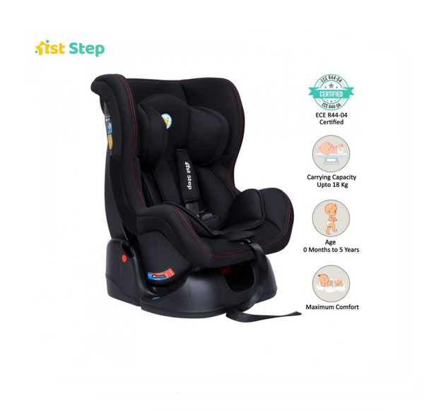 1st Step Convertible Car Seat With 5 Point Safety Harness - Black