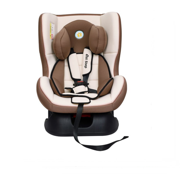 1st Step Convertible Car Seat With 5 Point Safety Harness - Brown