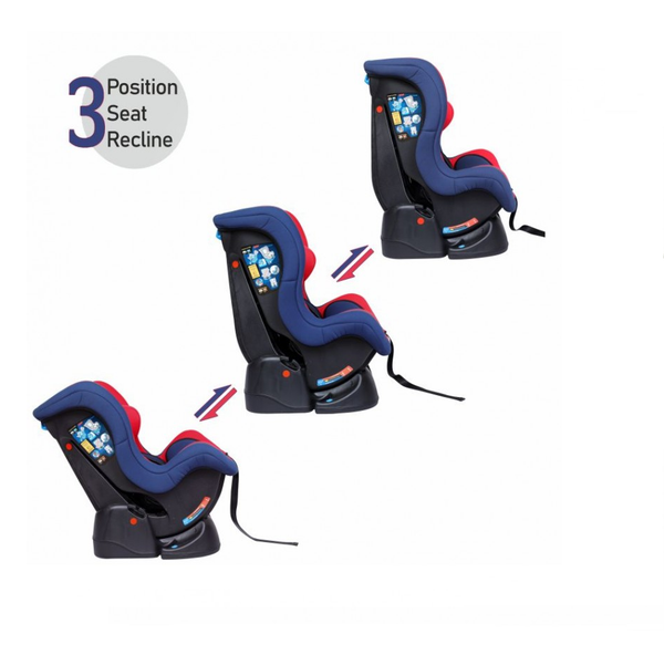 1st Step Convertible Car Seat With 5 Point Safety Harness - Red