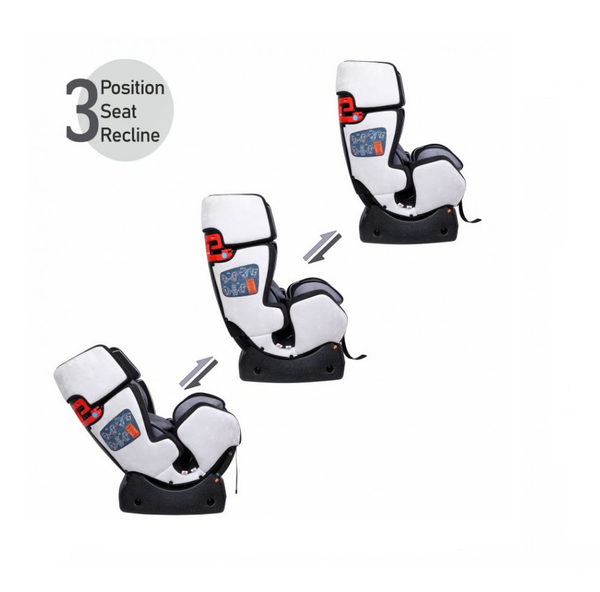 1st Step Convertible Car Seat With 5 Point Safety Harness - Grey