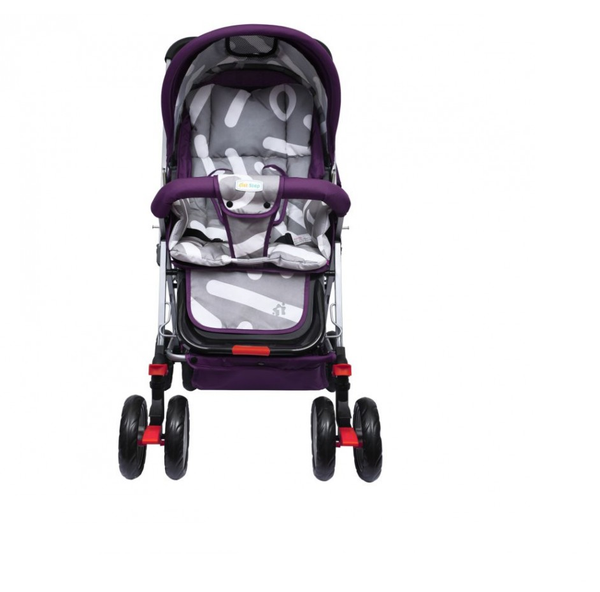 1st Step Pram With Reversible Handlebar And Reclining Seat -Purple