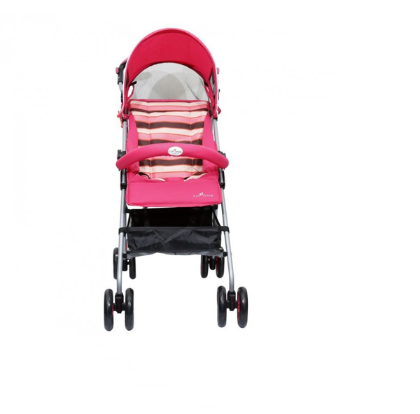 1st Step Buggy With 3 Point Safety Harness And Reclining Seat-Pink