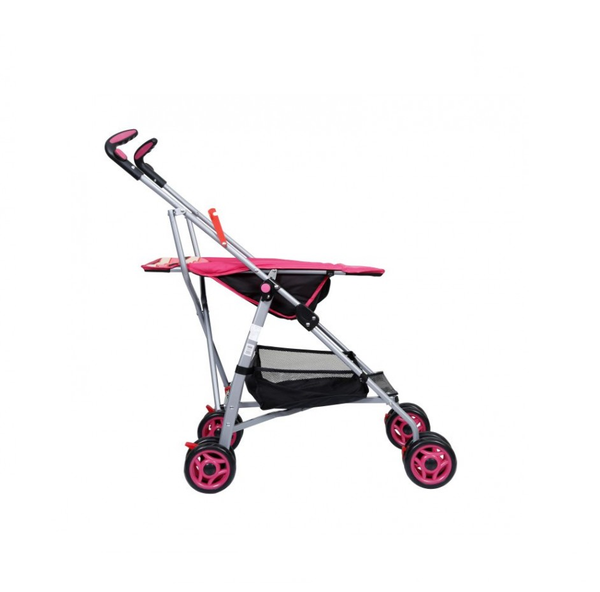 1st Step Buggy With 3 Point Safety Harness And Reclining Seat-Pink