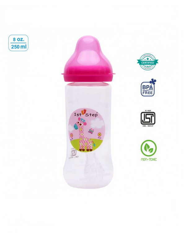 1st Step 250 Ml Feeding Bottle - Pink