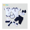 1st Step New Born Baby Gift Set Pack Of 10 (Dark Blue)