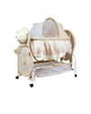 1st Step Cradle With Swing, Mosquito Net And Storage Basket-White