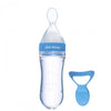 1st Step Non Spill BPA Free Soft Silicone Squeezy Food Feeder-Blue