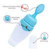 1st Step Non Spill Silicone Soft Squeeze Food Feeder-Blue