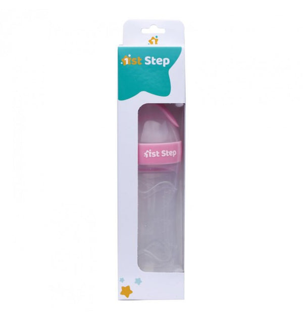 1st Step Non Spill BPA Free Soft Silicone Squeezy Food Feeder-Pink