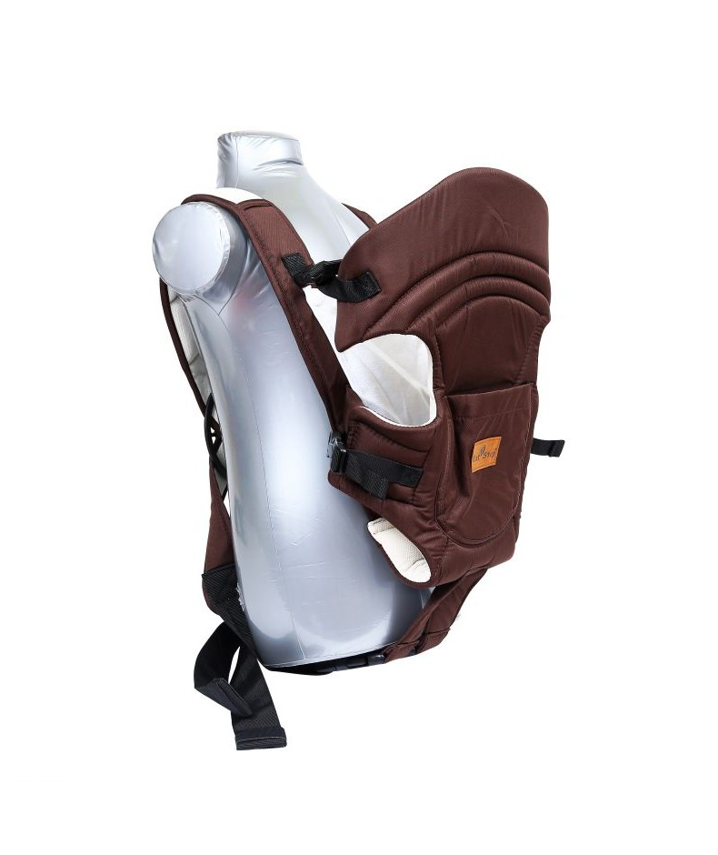 1st Step 2 Way Baby Carrier With Cross Over Shoulder Straps And Storage Pocket Brown