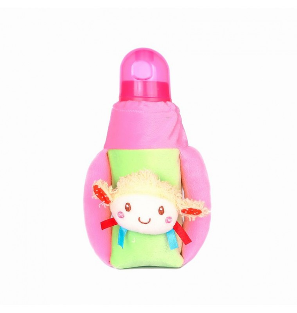 1st Plush Bottle Cover Doll Face Motif (Pink)