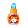 1st Plush Bottle Cover Lion Face Motif (Orange)