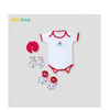 1st Step New Born Baby Gift Set Pack Of 4 (Red)
