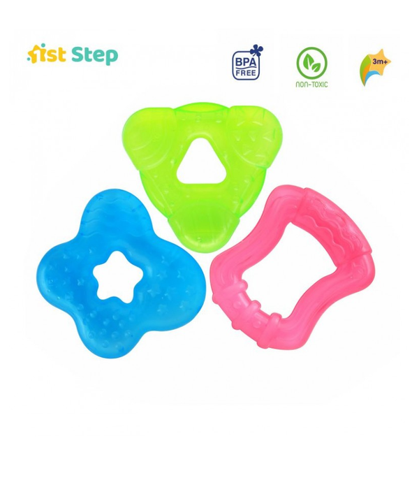 1st Step Water Filled Teether (Green,Blue,Pink)