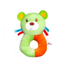 1st Step Dog Face Soft Plush Ring Rattle Cum Toy (Green)