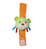 1st Step Dog Face Soft Plush Wrist Rattle Cum Toy (Green)