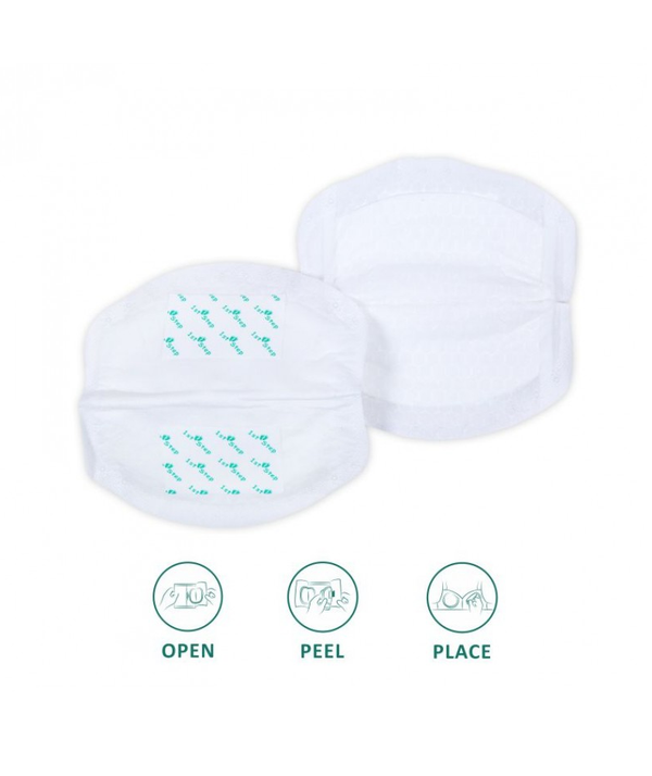 1st Step Ultra Thin, Honey Comb Lining Super Absorbant Disposable Breast Pads With Leakage Protection - 18 Pads