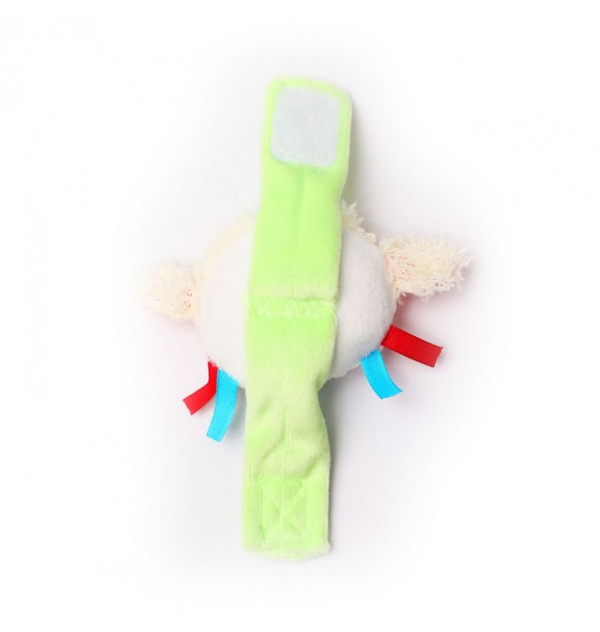 1st Step Doll Face Soft Plush Wrist Rattle Cum Toy (Pink)