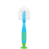1st Step BPA Free Bottle And Nipple Cleaning Brush With Suction Base (Blue)