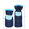 1st Step Denim Bottle Cover With Animal Face Motif (Pack Of 2)-Blue