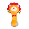 1st Step Lion Face Soft Plush Shaking Rattle Cum Toy (Orange)