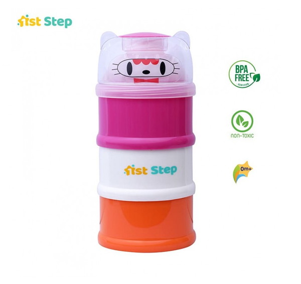 1st Step BPA Free 3 Tier Milk Powder And Food Storage Container
