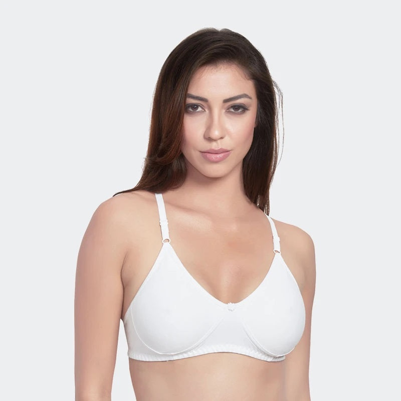 Non-Padded Roshni Cotton CCup Bra Set, White, Size: 32C at Rs 59/piece in  New Delhi