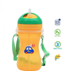 1st Step Spill Proof BPA Free Straw Sipper With Strap - Orange