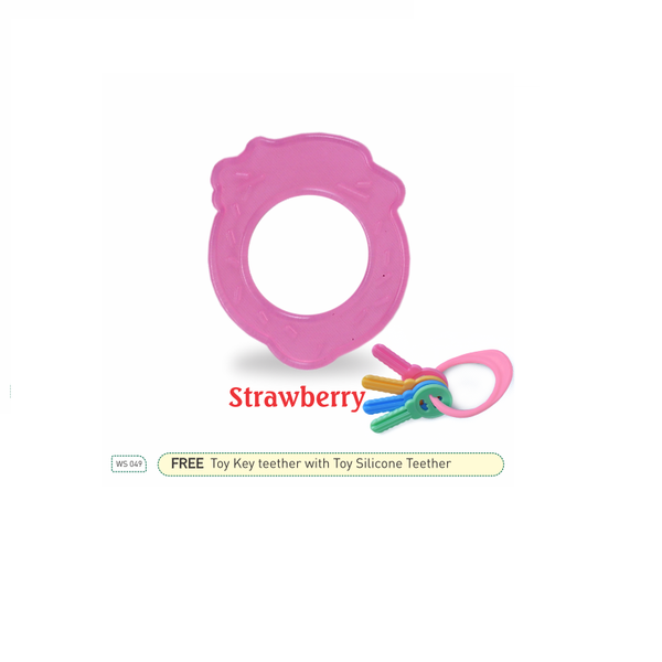 Toy Strawberry Silicone Teether