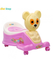 1st Step Blue Musical Potty Seat With Wheels - Pink