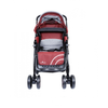 1st Step Pram With Reversible Handlebar And Reclining Seat - Maroon