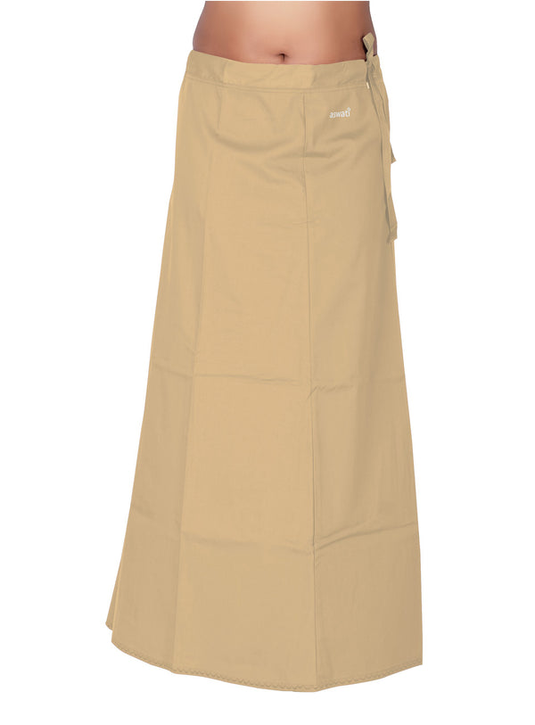 Aswati Premium Inskirt (6 Part) - Sand Brown