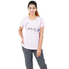 Aswati Pink Full Set Pyjama - Love