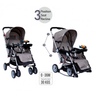 1st Step Baby Rocking Pram With 5 Point Safety Harness And Reversible Handlebar-Grey