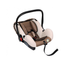 1st Step Car Seat Cum Carry Cot With Thick Cusioned Seat And 5 Point Safety Harness-Brown