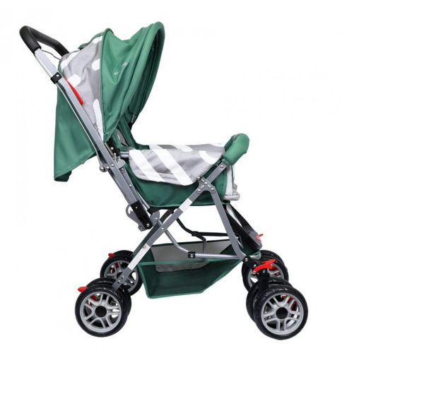1st Step Pram With Reversible Handlebar And Reclining Seat - Green